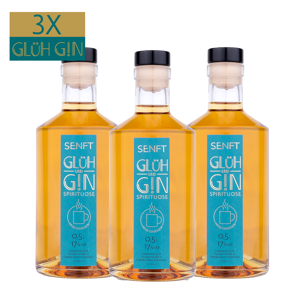 Senft Glüh Gin 3 Flaschen